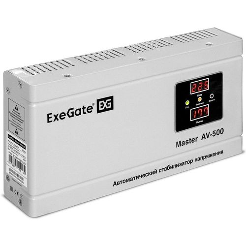 Стабилизатор напряжения EXEGATE Master AV-500 белый [ex291736rus]