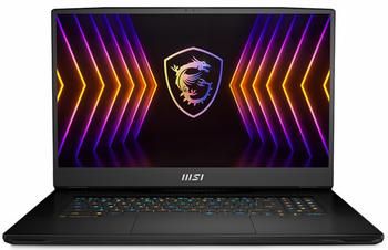 Ноутбук игровой MSI Titan GT77 12UHS-208RU, 17.3",  IPS, Intel Core i9 12900HX, 16-ядерный, 64ГБ DDR5, 3ТБ SSD,  NVIDIA GeForce  RTX 3080 Ti для ноутбуков - 16 ГБ, черный