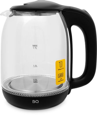 Характеристики Чайник электрический BQ KT1830G, 2200Вт, черный (1977987 ...
