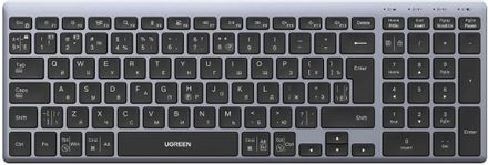 Комплект (клавиатура+мышь) UGREEN MK552, USB, беспроводной, черный и серый [85513ru]