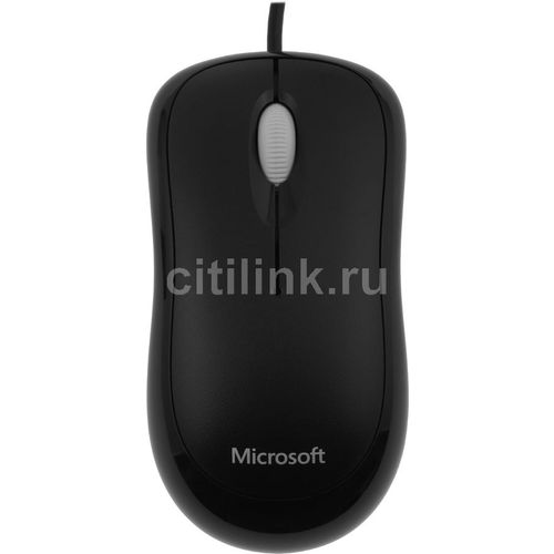 Мышь проводная Microsoft Basic Optical Mouse Black, оптическая, USB, 1000dpi, черный [p58-00057]