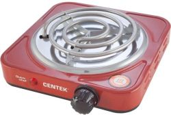Настольная плита электрическая CENTEK CT-1508, эмаль, красный