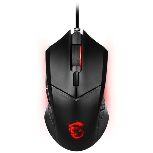Мышь проводная MSI Clutch GM08, игровая, оптическая, USB, 4200dpi, черный [s12-0401800-cla]