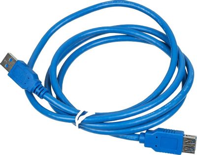 Кабель USB3.0  USB A(m) -  USB A(f),  1.5м,  синий