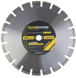 Алмазный шлифкруг HANSKONNER H9021-350-25SA, 350мм, по бетону, камню, асфальту