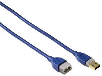 Кабель-удлинитель USB3.0 HAMA USB 3.0 A(m) -  USB 3.0 A(f),  GOLD ,  1.8м,  синий [00039674]
