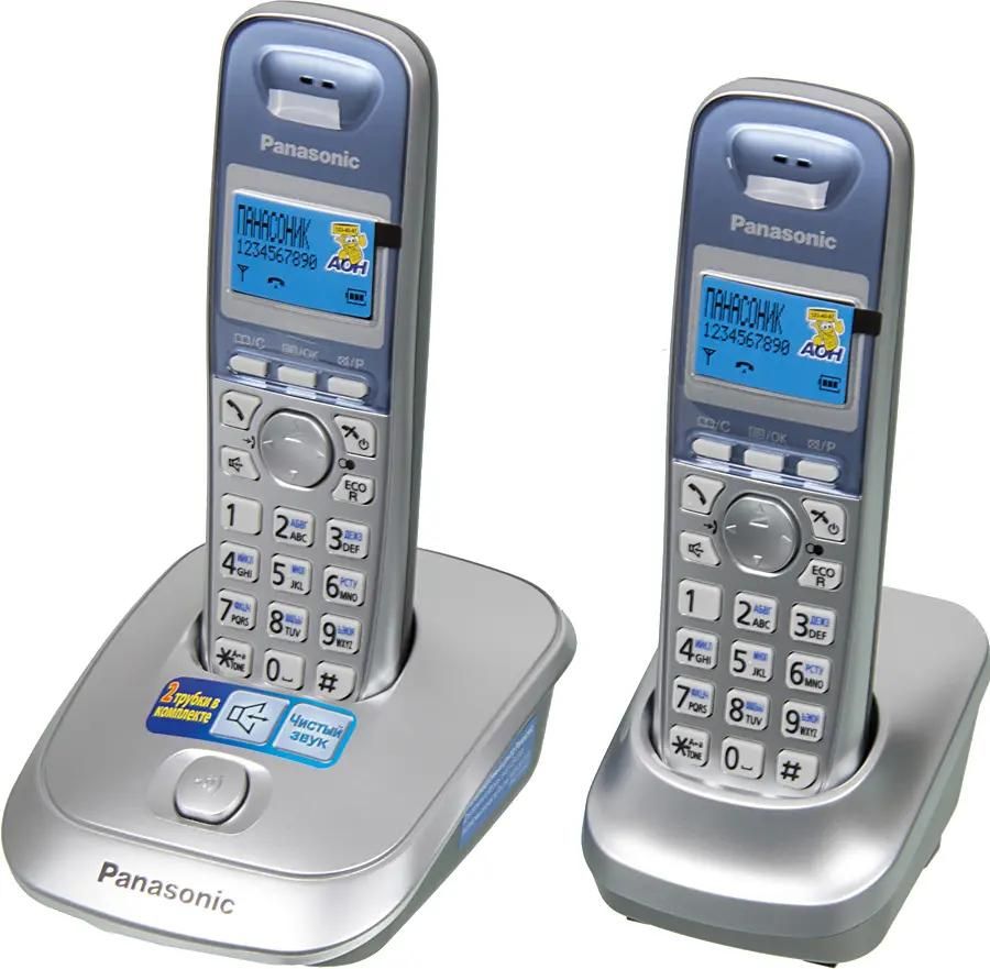 Отзывы на Р/Телефон Dect Panasonic KX-TG2512RUS серебристый (труб. в  компл.:2шт) АОН в интернет-магазине СИТИЛИНК (572750)