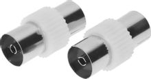 Изображение товара Адаптер антенный PREMIER 4-401/2 Coax f - Coax f 75 Ом серебристый