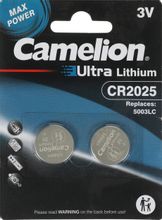 Изображение товара Батарейка CR2025 CAMELION Литиевая 2 шт - надежный источник питания