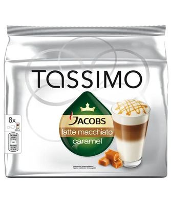 Характеристики Капсулы Bosch TASSIMO Латте Макиато, для кофемашин  капсульного типа, 8 шт [дубль использовать 382096] (393875) смотреть в  СИТИЛИНК