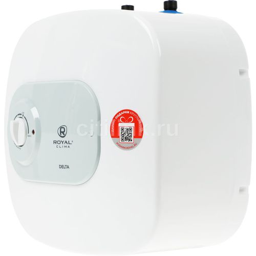 Водонагреватель Royal Clima RWH-D15-FEU, накопительный, 1.5кВт, 15л, белый — цена и наличие Водонагреватель Royal Clima RWH-D15-FEU, накопительный, 1.5кВт, 15л, белый
