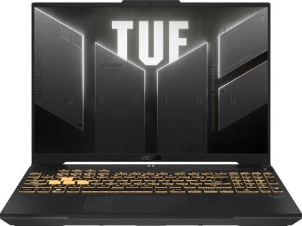 Ноутбук игровой ASUS TUF Gaming A16 FA607NU-RL064, 16", 2024, IPS, AMD Ryzen 5 7535HS 3.3ГГц, 6-ядерный, 16ГБ DDR5, 512ГБ SSD,  NVIDIA GeForce  RTX 4050 для ноутбуков - 6 ГБ, TGP 140Вт, без операционной системы,  серый [90nr0mu3-m00330]