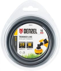 Изображение товара Леска DENZEL Aluflex 2 мм 15 м для садовых триммеров Изображение товара Леска DENZEL Aluflex 2 мм 15 м для садовых триммеров