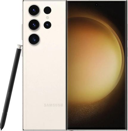 Смартфон Samsung Galaxy S23 Ultra 12/256Gb, SM-S918B, кремовый