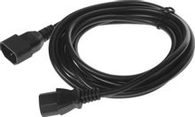 Изображение товара Кабель-удлинитель сетевой KINGPRICE KP-PC-C13-C14-3m,  IEC C13 (прямой) -  IEC C14 (прямой),  3м,  черный