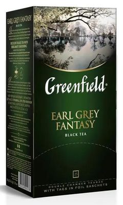 Чай GREENFIELD Earl Grey Fantasy, черный, 25шт – купить в Ситилинк ...