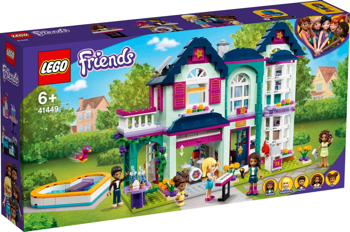 Конструктор Lego Friends Дом семьи Андреа, 41449 – купить в Ситилинк |  1460681