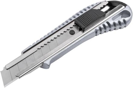 Нож FIT 10250, 18мм, 1шт, серебристый/черный