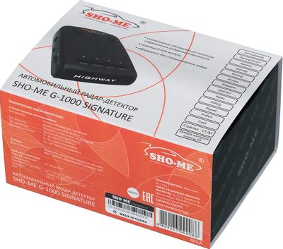 Радар-детектор Sho-Me G-1000 Signature, сигнатурный – купить в Ситилинк ...
