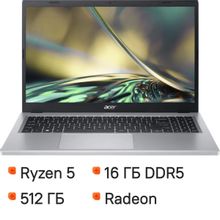 Изображение товара Ноутбук Acer Aspire 3 A315-24P-R80J 15.6 IPS Ryzen 5 16ГБ SSD без ОС