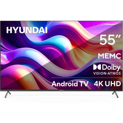 55" Телевизор Hyundai H-LED55BU7009 4K Ultra HD, СМАРТ ТВ, Android TV, черный