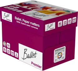 Бумага BALLET Premier A, A4, для лазерной печати, 500л, 80г/м2, белый, покрытие матовое /матовое