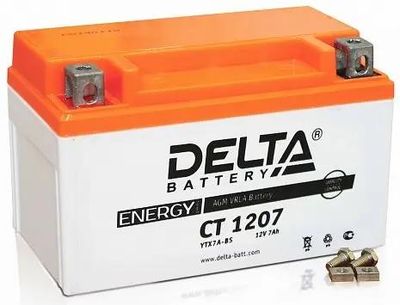 Отзывы на Аккумулятор для мотоциклов DELTA BATTERY CT 1207 7Ач 105A в ...