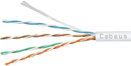 Кабель информационный CABEUS UTP-4P-Cat.5e-SOLID-LSZH-GY-100, кат.5E, 100м, серый
