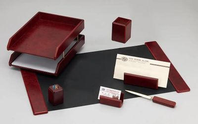 Настольный набор Good Sunrise M7A-2A, ЛЮКС, 7 предметов, красный ...