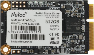 SSD 512Gb Netac N5M NT01N5M 512G M3X mSATA