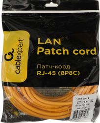 Патч-корд CABLEXPERT PP6-10M/Y-O литой (molded), FTP, кат.6, 10м, желтый