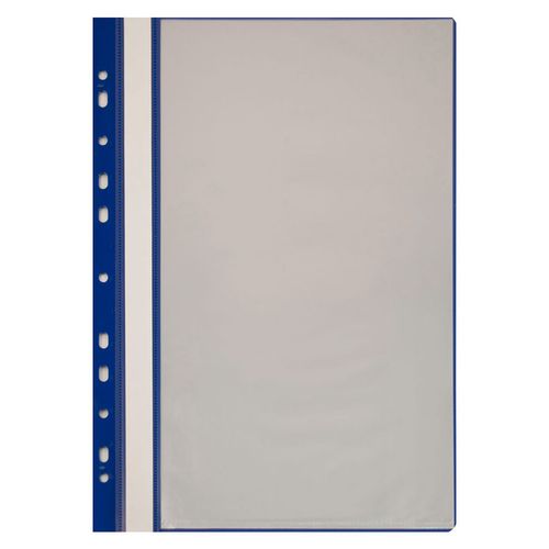 Папка-скоросшиватель Бюрократ -PS10BLUE, A4, пластик, синий, 10 вкладышей 5 шт./кор.