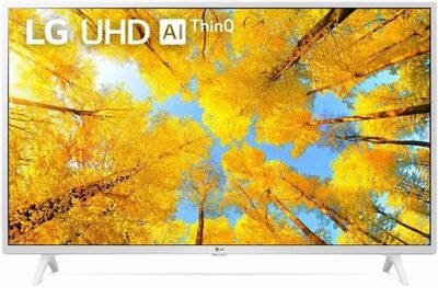 43" Телевизор LG 43UQ76906LE.ADGG, 4K Ultra HD, белый, СМАРТ ТВ, WebOS ...