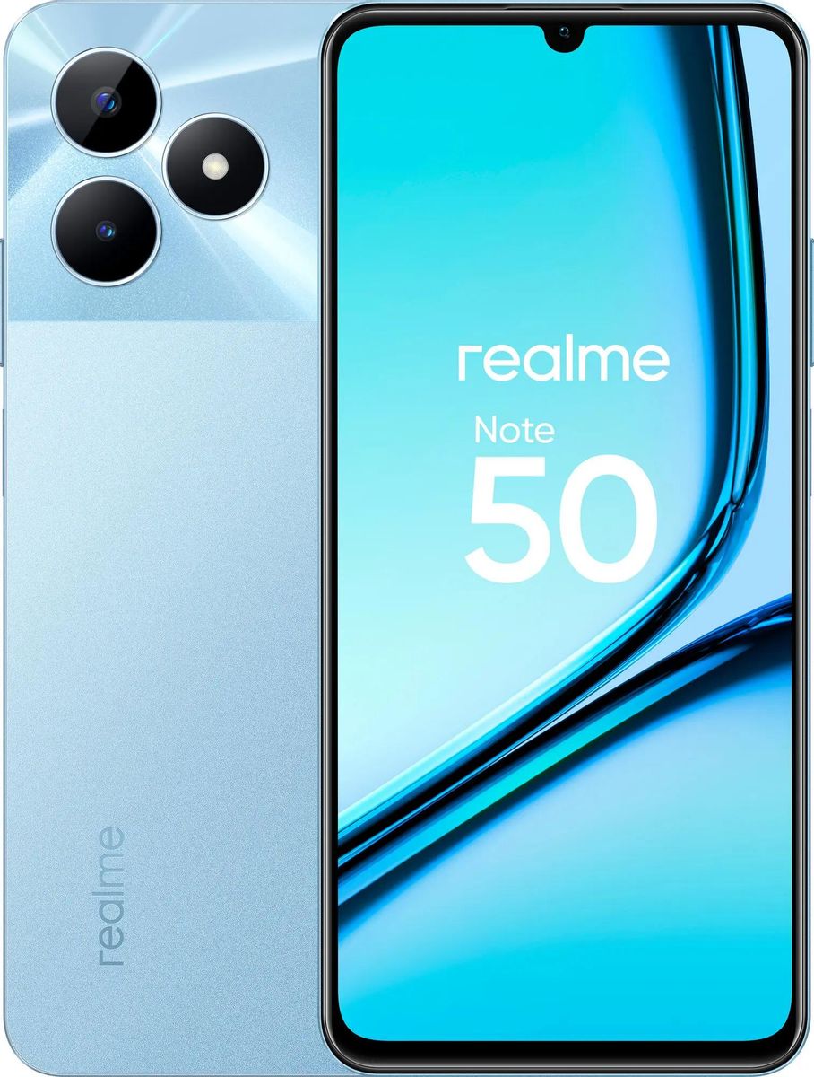 Смартфон REALME Note 50 3/64Gb, RMX3834, голубой – купить в Ситилинк |  2003579