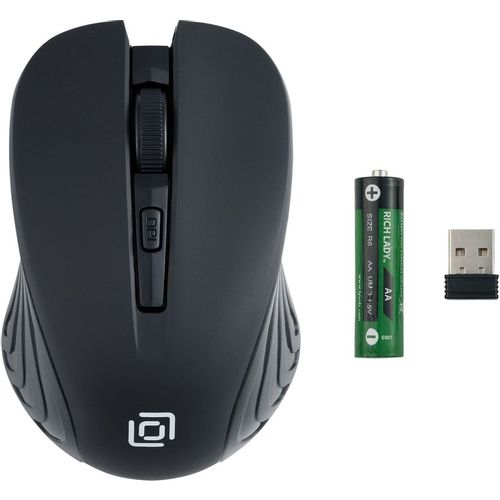 Мышь беспроводная Oklick 545MW, радио, оптическая, USB, 1600dpi, черный [368626]