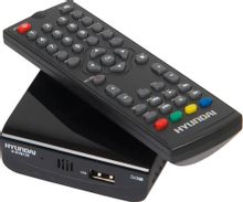 Ресивер DVB-T2 Hyundai H-DVB120, черный – купить в Ситилинк | 480511