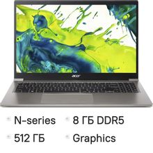 Изображение товара Ноутбук Acer Aspire Lite AL15-33P-32EH 15.6 IPS Intel N355 8ГБ SSD без ОС