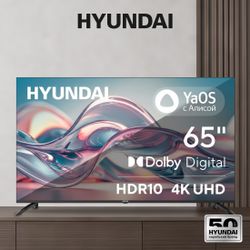 65" Телевизор Hyundai H-LED65BU7012 4K Ultra HD, СМАРТ ТВ, YaOS, черный