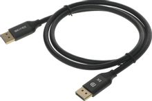 Изображение товара Кабель Display Port  Ultra HD,  DisplayPort (m) -  DisplayPort (m),  GOLD ,  1м,  пакет,  черный