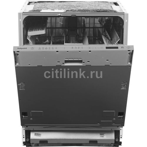 Встраиваемая посудомоечная машина HOTPOINT HI 4D66 DW, полноразмерная, ширина 59.8см, полновстраиваемая, загрузка 14 комплектов