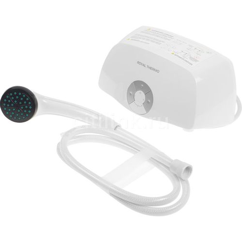 Водонагреватель ROYAL THERMO Smartfix S, проточный, 3.5кВт, душ, белый [нс-1588901]