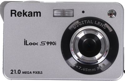Цифровой компактный фотоаппарат Rekam iLook S990i, серебристый – купить ...
