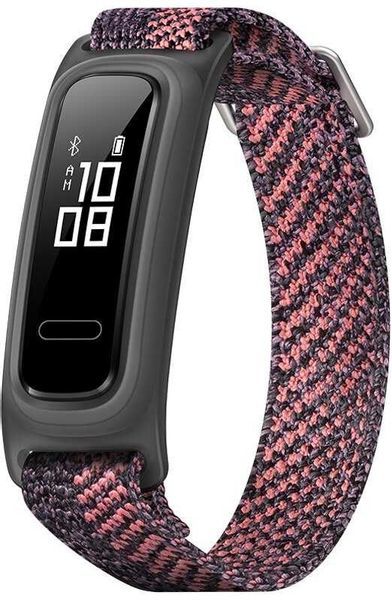 Фитнес-трекер Huawei Band 4e AW70-B39,  0.5",  серый / розовый [55031609]