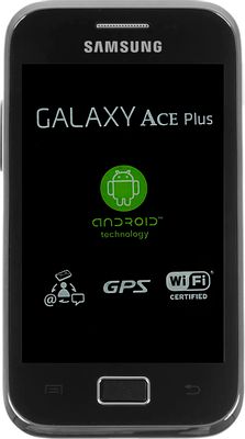 Смартфон Samsung Galaxy Ace Plus GT-S7500,  синий(восстановленный)