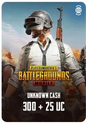 Изображение товара Пополнение игровой валюты PUBG MOBILE 300 + 25 UC, регион: Россия, Весь мир Изображение товара Пополнение игровой валюты PUBG MOBILE 300 + 25 UC, регион: Россия, Весь мир