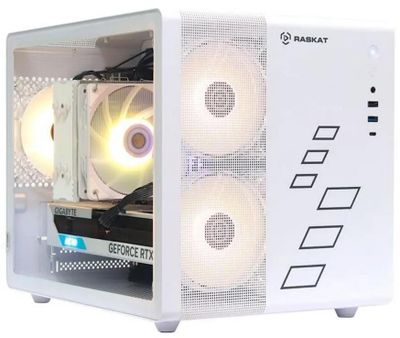 Компьютер RASKAT Strike 520 Intel Core i5 12400F,  DDR4 16ГБ, 512ГБ(SSD),  NVIDIA GeForce RTX 4060 - 8 ГБ,  без операционной системы,  белый [strike520138011]