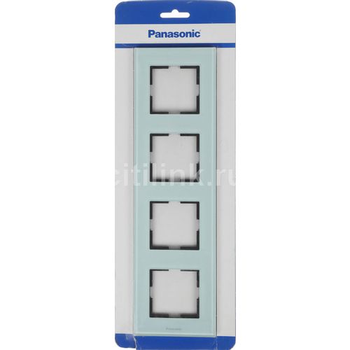 Рамка Panasonic (WKTF08143GG-RU) 4шт вертикальный монтаж стекло черный — цена и наличие Рамка Panasonic (WKTF08143GG-RU) 4шт вертикальный монтаж стекло черный