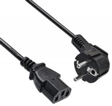 Изображение товара Кабель питания BURO BU-PCAB-3M-16A, 3 метра, IEC C13 - Евровилка