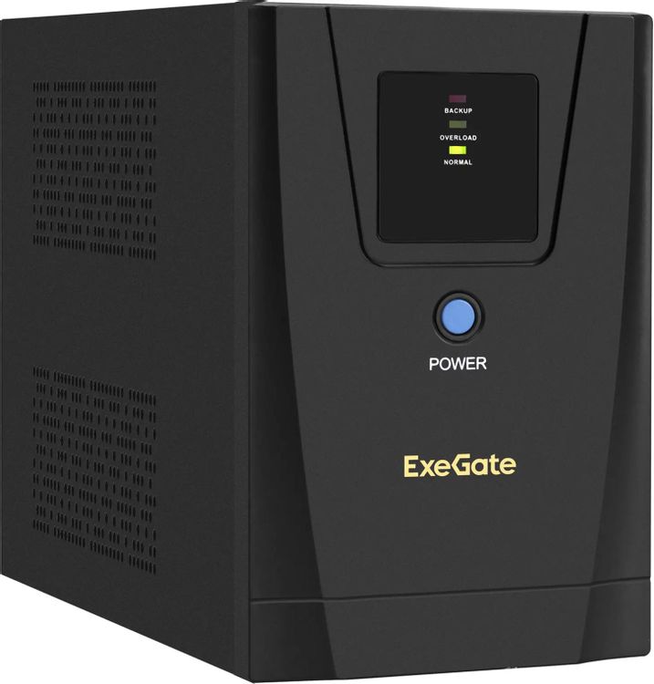 Источник бесперебойного питания ExeGate SpecialPro UNB-1500.LED.AVR.2SH.3C13.USB / 1500 ВА / 950 Вт / 2 x CEE 7 (евророзетка), 3 x IEC 320 C13