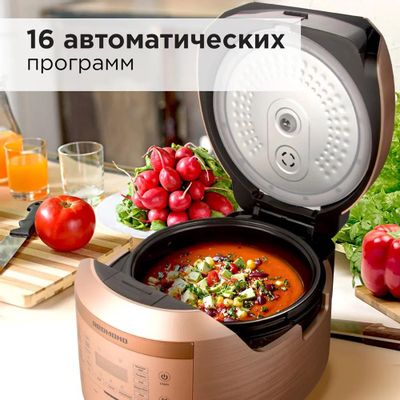 Мультиварка РЕДМОНД RMC-450, 860Вт, бронзовый – купить в Ситилинк | 2086637